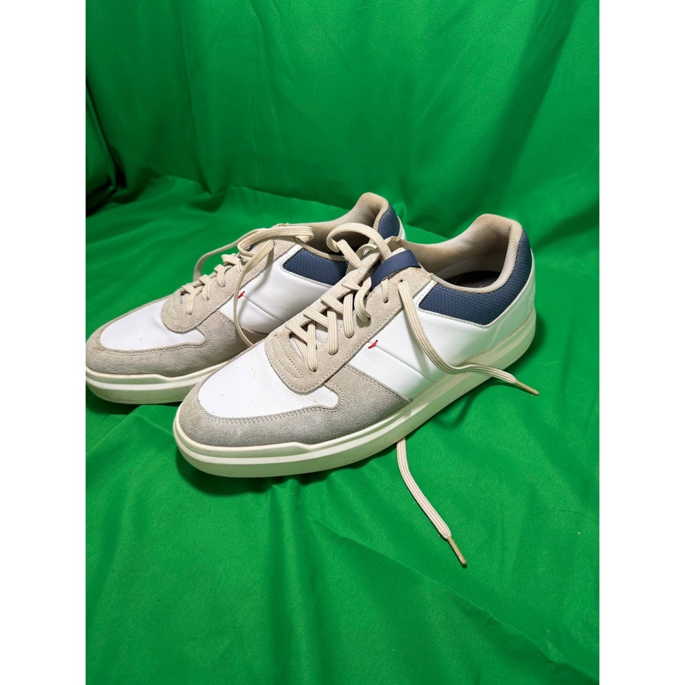 FootJoy Contour Casual Golf Shoes Mens 12 M White Navy Grey Spikeless 54374